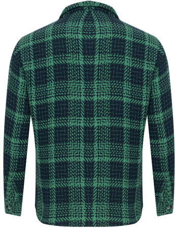 PLUS POSH - ZIELONO-GRANATOWY KRATKA