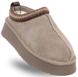 SOLO SOPRANI COUTURE SCW421P22/52 SABOT FUR TAUPE