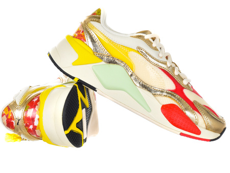 PUMA - RS-X3 HARIBO JR 383472-01 - WHITE / RED / YELLOW / GOLD - SNEAKERS