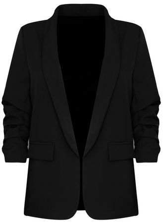 FASHION - MARYNARKA DAMSKA  - ID8896 CZARNA