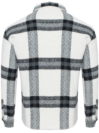 PLUS POSH - CZARNO-KREMOWY KRATKA