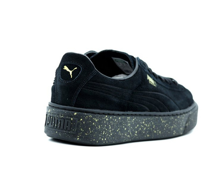 PUMA SUEDE PLATFORM SPECKLED " BLACK GOLD" (363707-03)
