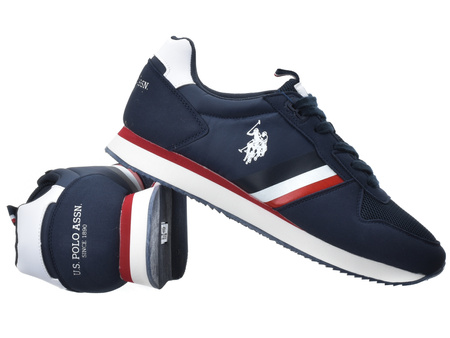 U.S POLO ASSN. - NOBIL006-DBL002 - Navy / Red / White - Sneakers