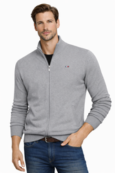 ORIGINAL REDWAY  - SWETER ROZPINANY BEŻOWY