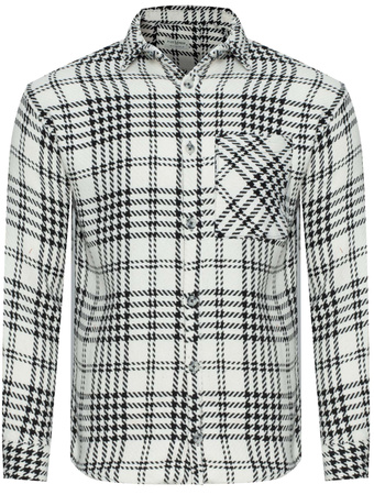 PLUS POSH - KREMOWO-CZARNY PEPITKA