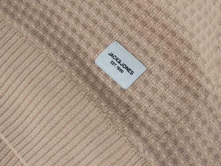 JACK&JONES - JJEATLAS KNIT CREW NECK NOOS 12212816/BEIGE