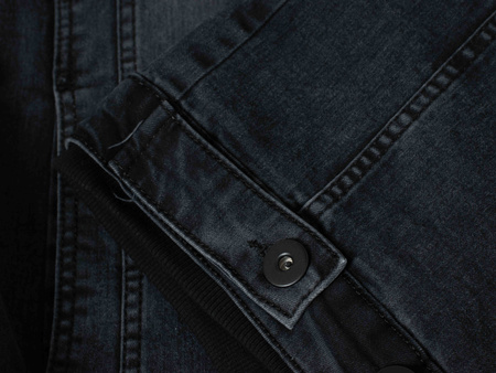 GMESG - KURTKA MĘSKA JEANSOWA Z KAPTUREM - 801-3