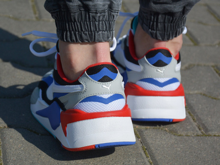 Puma - RS-X3 Puzzle 371570-05 - Sneakers - White / Blue / Red / Black