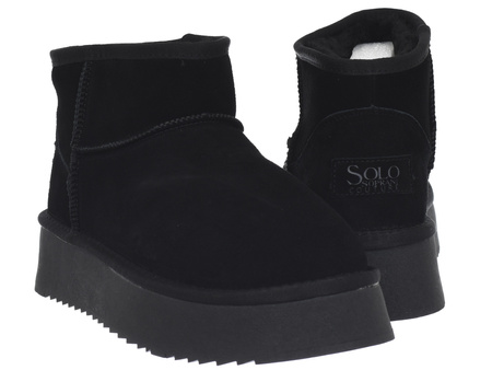 SOLO SOPRANI COUTURE SCW421P05/01 HUGH PLATFORM BLACK